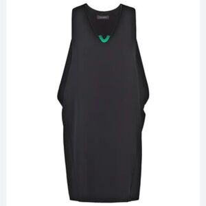 Cop Copine Womens Dress Franz  Sleeveless V-neck Flowy Open Sleeve 42